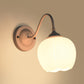 Frendorf | 1-Light Blumenknospen Wandleuchte Lampe Landhausstil Weiße Glas Wandbeleuchtung mit Gänsekielarm