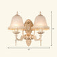 Frendorf | Frosted Glass Schattierte Wandlampe Ländlicher Stil Flur Wandleuchte Beleuchtungsarmatur
