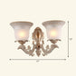Frendorf | Frosted Glass Schattierte Wandlampe Ländlicher Stil Flur Wandleuchte Beleuchtungsarmatur