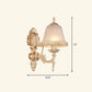 Frendorf | Frosted Glass Schattierte Wandlampe Ländlicher Stil Flur Wandleuchte Beleuchtungsarmatur