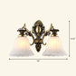Frendorf | Frosted Glass Schattierte Wandlampe Ländlicher Stil Flur Wandleuchte Beleuchtungsarmatur