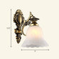 Frendorf | Frosted Glass Schattierte Wandlampe Ländlicher Stil Flur Wandleuchte Beleuchtungsarmatur