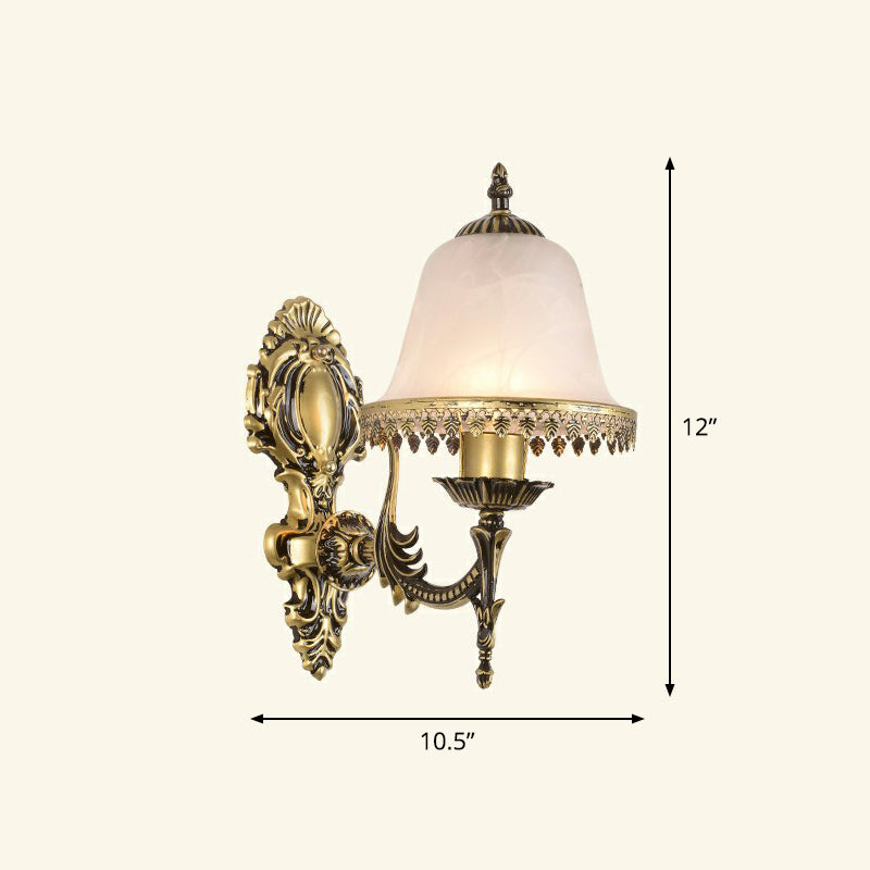 Frendorf | Frosted Glass Schattierte Wandlampe Ländlicher Stil Flur Wandleuchte Beleuchtungsarmatur