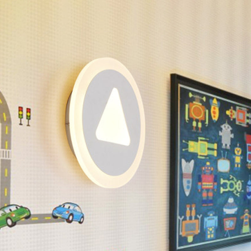 Frendorf | Dunne Paneel Wandlamp Schone Acryl Wandlamp in Wit voor Kleuterschool Baby Slaapkamer