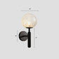 Frendorf | Ball Shade Flur Wand Scone Beleuchtung Glas 1-Kopf Minimalistische Wandmontierte Lampe
