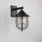 Frendorf | Half-Capsule Cage Gang Wandlamp Rustiek Metaal Enkel Zwarte Wandlamp met Conische Top