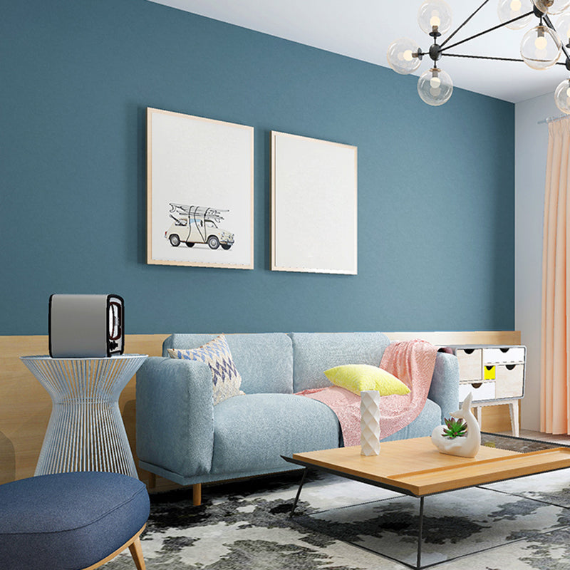 Einfacher einfarbiger Tapetenrolle Mehrfarben Wohnzimmer Wanddekoration, 33' L x 20,5" W