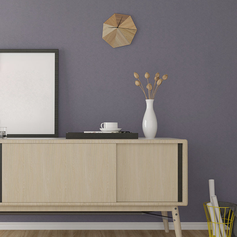 Einfacher einfarbiger Tapetenrolle Mehrfarben Wohnzimmer Wanddekoration, 33' L x 20,5" W