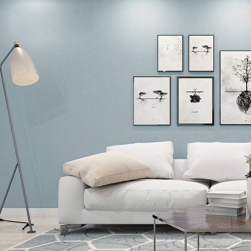 Einfacher einfarbiger Tapetenrolle Mehrfarben Wohnzimmer Wanddekoration, 33' L x 20,5" W