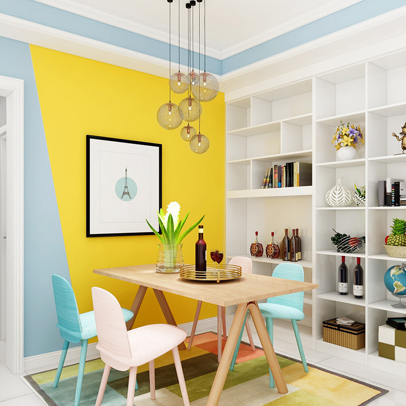 Pure Color Tapetenrolle Modern Fleckenresistent Wohnzimmer Wandkunst, 57,1 qm