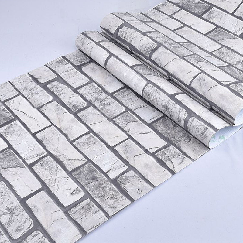 Pastellfarbe Ziegelmuster Tapetenrolle Abziehbare Wandverkleidung für Akzentwand