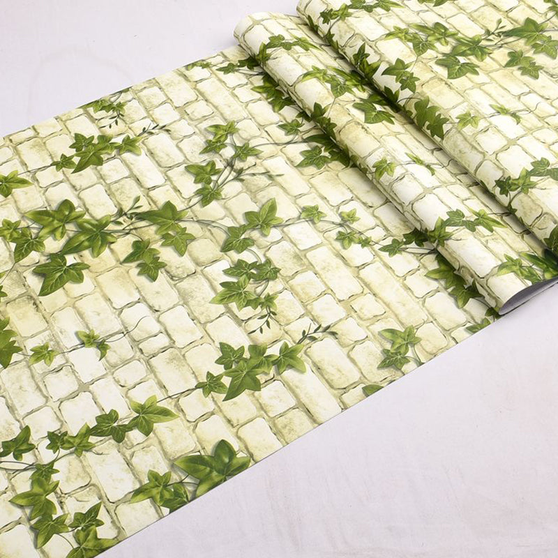 Pastellfarbe Ziegelmuster Tapetenrolle Abziehbare Wandverkleidung für Akzentwand
