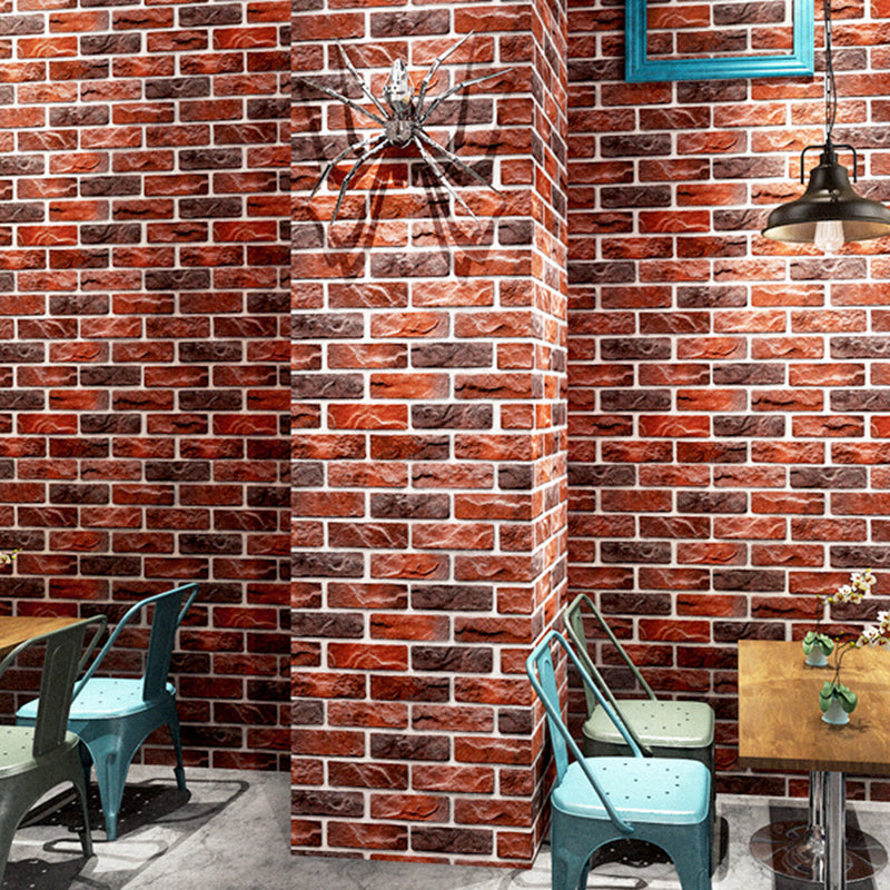 Backdruck Tapetenrolle Mehrfarbige Industrielle Wandverkleidung für Café