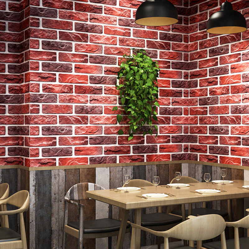 Backdruck Tapetenrolle Mehrfarbige Industrielle Wandverkleidung für Café
