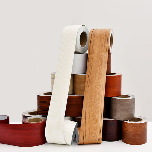 Industrielle Tapetenbordüre Holz Drucke Selbstklebend Wandverkleidung, Mehrere Farben