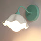 Frendorf | Keramische Rimpel Wandlamp Armatuur Koreaanse Bloem 1-Lichts Slaapkamer Wandlamp Licht