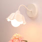 Frendorf | Keramische Rimpel Wandlamp Armatuur Koreaanse Bloem 1-Lichts Slaapkamer Wandlamp Licht