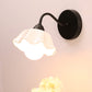 Frendorf | Keramische Rimpel Wandlamp Armatuur Koreaanse Bloem 1-Lichts Slaapkamer Wandlamp Licht