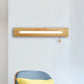 Frendorf | Rechthoekige Vanity Lamp Modern Houten 18"/21.5" Breed 1-Kop Beige Wandlamp met Diffuser en Trekschakelaar