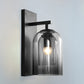 Frendorf | Nordische Glockenförmige Wandlampe Glas 1 Kopf Schlafzimmer Wandleuchte Leuchten in Schwarz