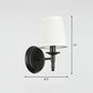 Minimalistische Kegelshade-Wandbeleuchtung Stoff 1 Kopf Nachttisch Wandleuchte Leselampe