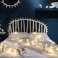 Harzrat-förmige Tischlampe Kreative 1-Licht Nachtbeleuchtung mit Bare Bulb Design