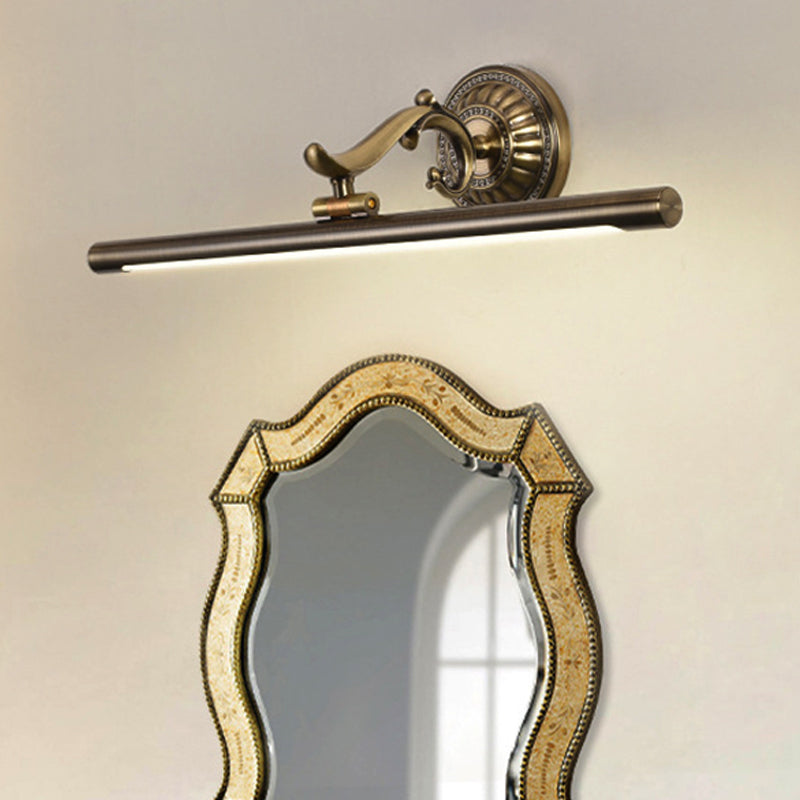 Frendorf | Lineare Metallische Wandbeleuchtung Modernistischer Stil 16"/21.5" Breite LED Messing/Gold Finish Wandmontage Beleuchtung über Spiegel