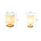 Flaxen und Holz Kleine Tischleuchte Minimalismus 1-Lampe Stoff Nachttischlampe für Schlafzimmer