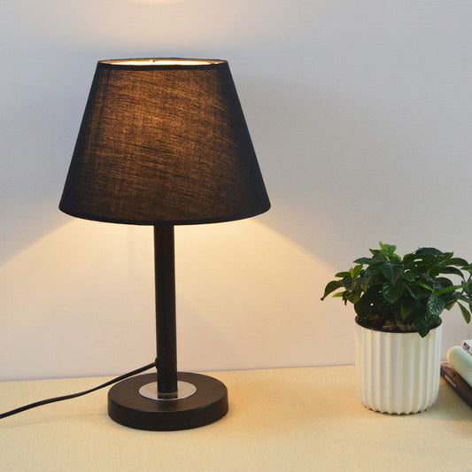Simplicity Z tapered Nachtlicht Stoff 1-Glühbirne Schlafzimmer Leselampe in Dunkelblau