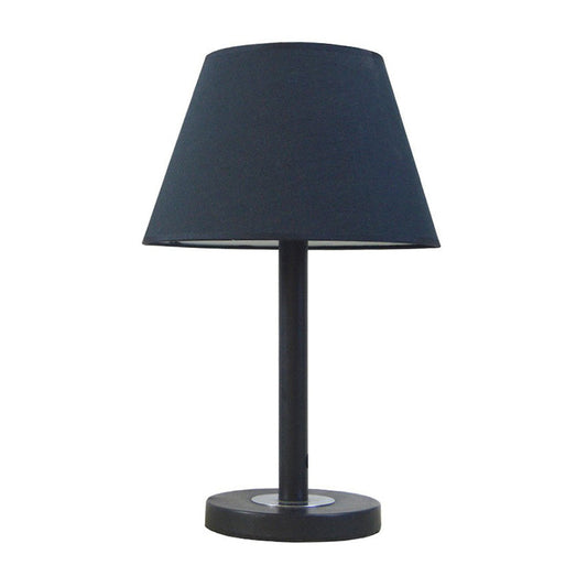 Simplicity Z tapered Nachtlicht Stoff 1-Glühbirne Schlafzimmer Leselampe in Dunkelblau