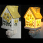Frendorf | 1 Licht Huis Ontwerp Muur Sconces Licht Lodge Aardewerk Slaapkamer Nachtlicht in Roze/Wit/Geel
