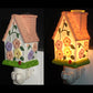 Frendorf | 1 Licht Huis Ontwerp Muur Sconces Licht Lodge Aardewerk Slaapkamer Nachtlicht in Roze/Wit/Geel