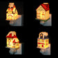 Frendorf | Keramiek Huis Nachtlamp Tiffany Loft 1 Lamp Wandlicht in Rood/Wit/Blauw/Roze voor Slaapkamer