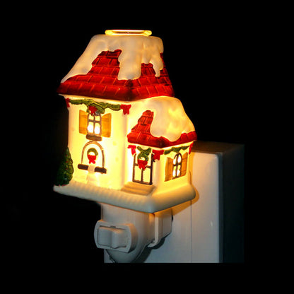 Frendorf | Keramiek Huis Nachtlamp Tiffany Loft 1 Lamp Wandlicht in Rood/Wit/Blauw/Roze voor Slaapkamer