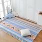 Lässiger Schlafzimmerteppich Mehrfarbig Geometrisch Bedruckter Teppich Baumwolle Rutschfeste Rückseite Pflegeleicht Indoor Teppich