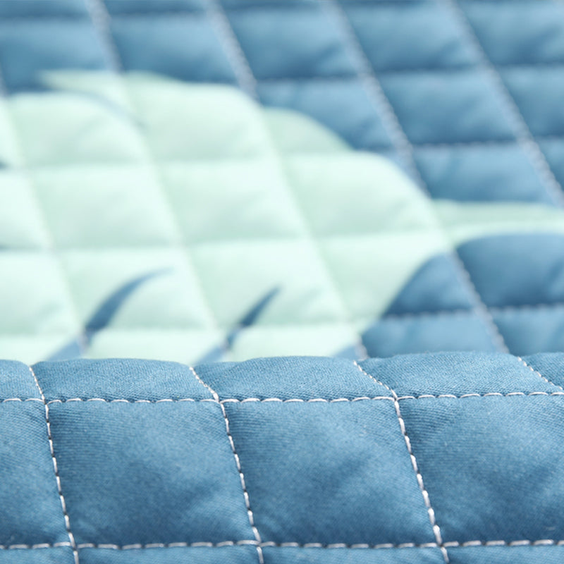 Frendorf | Blaue Moderne Teppich Baumwolle Flamingo Druck Bereich Teppich Rutschfeste Rückseite Fleckenbeständig Innen Teppich für Schlafzimmer