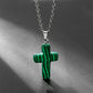 Frendorf | Halskette mit Kreuz aus natürlichen Edelsteinen – Seraphina