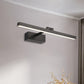 Simplistischer Stil Rechteckige Aluminium Wandlampe 16"/19.5" W LED Make-up Spiegellicht in Schwarz/Weiß für Badezimmer