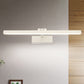 Simplistischer Stil Rechteckige Aluminium Wandlampe 16"/19.5" W LED Make-up Spiegellicht in Schwarz/Weiß für Badezimmer