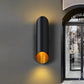 Frendorf | 2 Lichter Treppen Wandlampe mit Röhrenmetallschirm Schwarze Wandmontierte Lampe