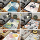 Frendorf | Beruhigende Geo Gedruckter Teppich Multicolor Polyester Teppich Rutschfeste Rückseite Fleckenbeständiger Teppich für Wohnzimmer