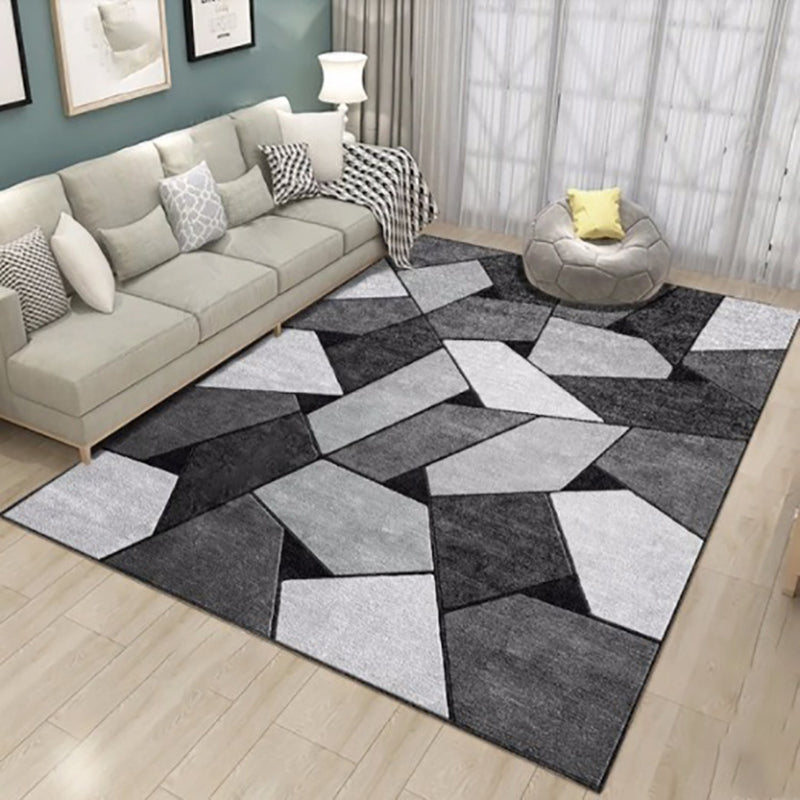 Nordic Wohnzimmer Teppich Bunt Geometrisch Bedruckter Innen Teppich Rutschfeste Rückseite Tierfreundlicher Teppich