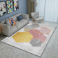 Frendorf | Multicolor Moderner Teppich Polyester Geo Gedruckter Bereichsteppich Rutschfeste Rückseite Waschbar Pflegeleicht Innen Teppich für Salon