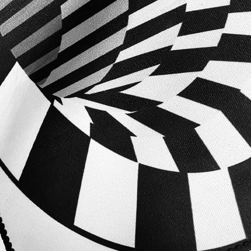 Frendorf | Einfach 3D Geo Druck Teppich Mehrfarbig Polyester Bereichsteppich rutschfeste Unterseite maschinenwaschbar Innen Teppich für Raum