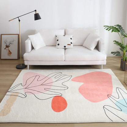 Multi Color Wohnzimmerteppich Western Handgedruckter Bereichsteppich Synthetik Rutschfeste Rückseite Haustierfreundlicher Innenraumteppich