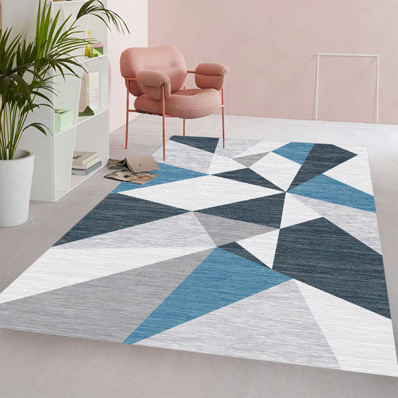 Frendorf | Multi Color Simple Rug Polypropylen Kleurblok Gebiedtapijt Antislip Ondergrond Vlekbestendige Binnenmat voor Kamer