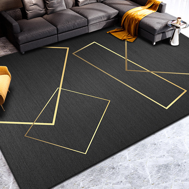 Frendorf | Mehrfarbiger Geo Bedruckter Teppich Polyester Luxus Innen Teppich Anti-Rutsch Rücken Tierfreundlich Pflegeleicht Bereichsteppich für das Wohnzimmer