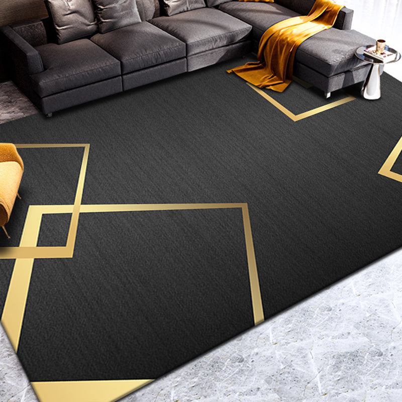 Frendorf | Mehrfarbiger Geo Bedruckter Teppich Polyester Luxus Innen Teppich Anti-Rutsch Rücken Tierfreundlich Pflegeleicht Bereichsteppich für das Wohnzimmer