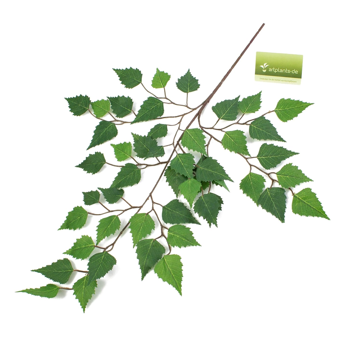 Frendorf | Blattwerk Zweig 118 cm - Realistischer künstlicher Blattstiel mit üppigen grünen Blättern - Perfekt für Blumenarrangements, Kränze, Sträuße und Wohnkultur - Langlebig und pflegeleicht