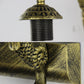 Frendorf | 1 Kopf Badezimmer Wandlicht Leuchte Tiffany Antike Messing Sconces Licht mit Kegel Weiß/Grün Glas Schirm